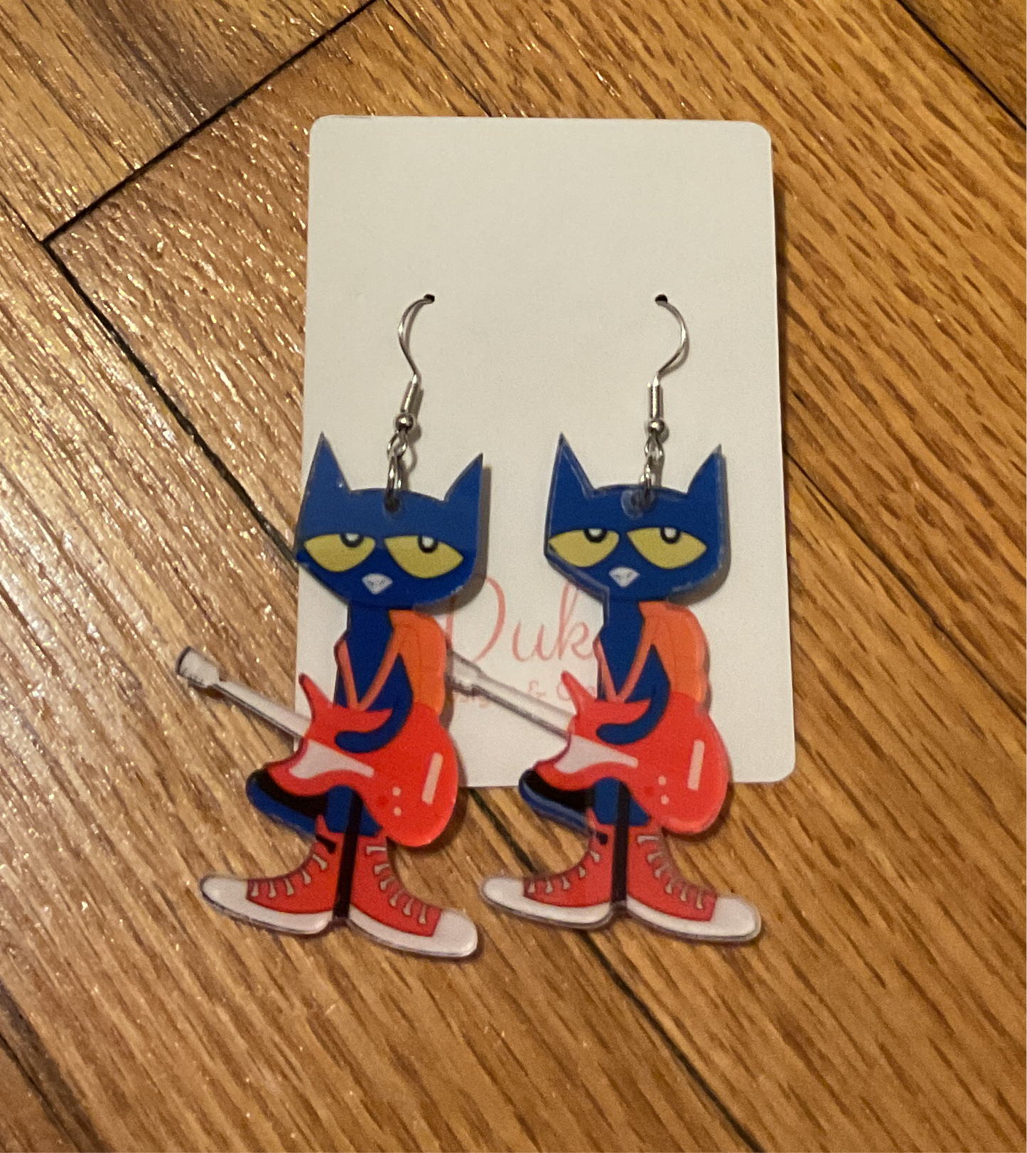 Pete the Cat Themed Earrings