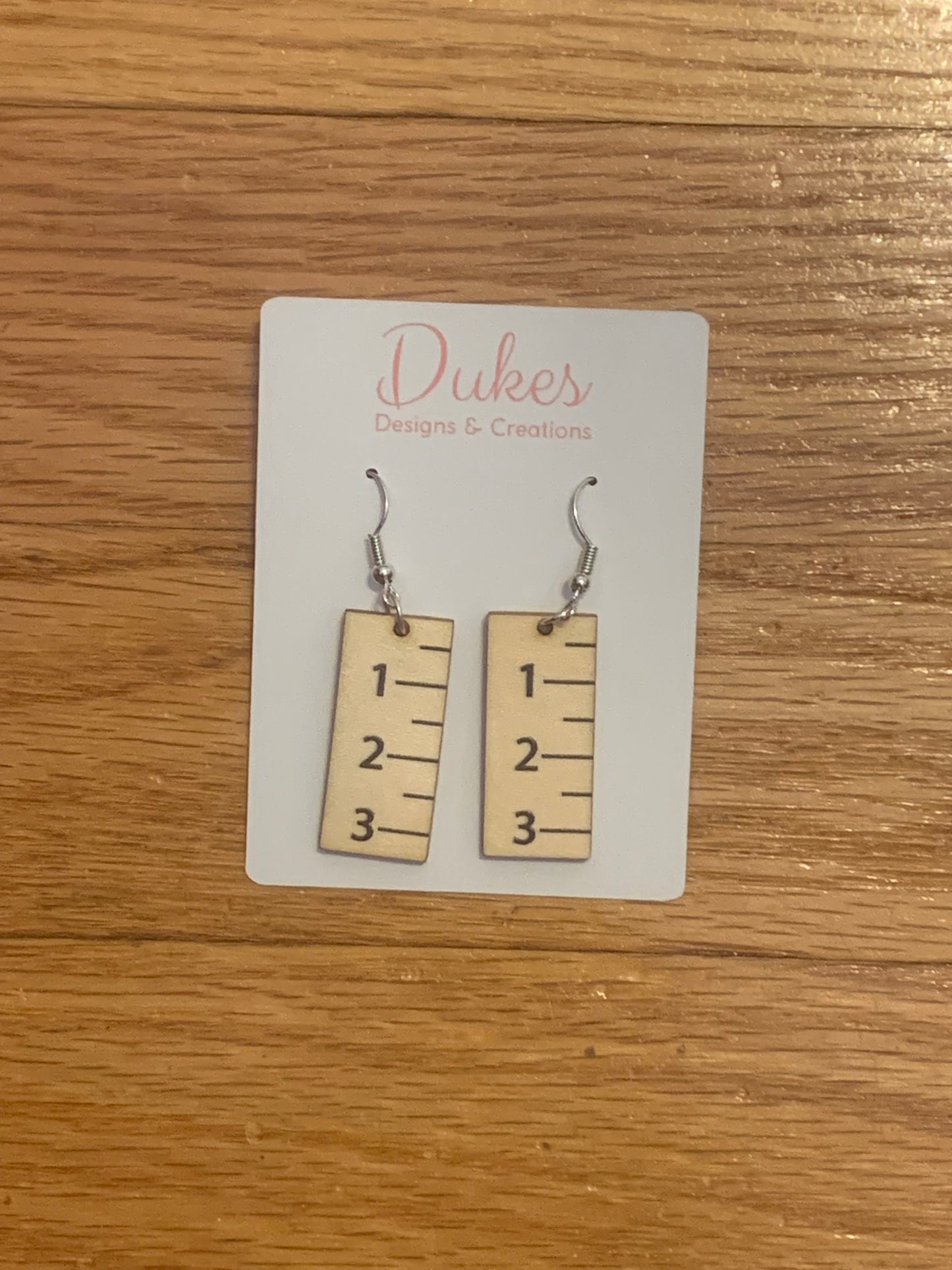 Ruler Teacher Earrings