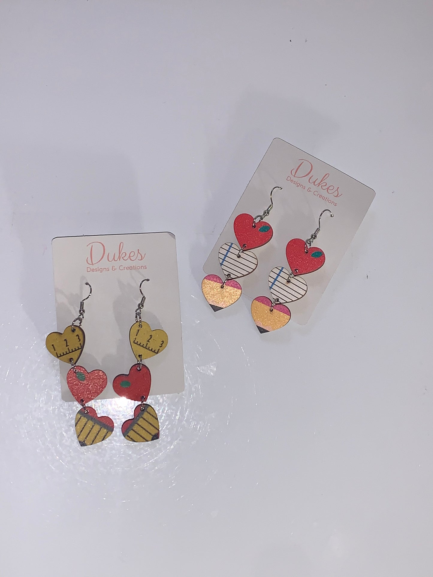 Teacher Heart Earrings