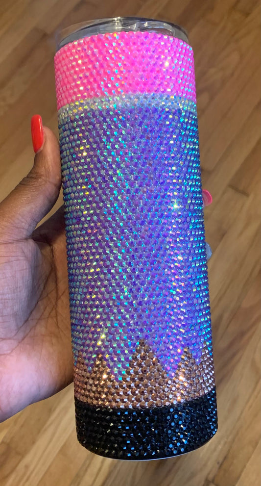Pencil Stainless Steel Fully Blinged 20oz Tumbler