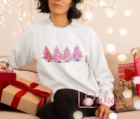 Pink Trees Sweatshirt