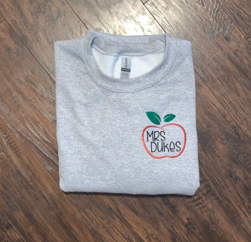 Personalized Teacher Sweatshirt