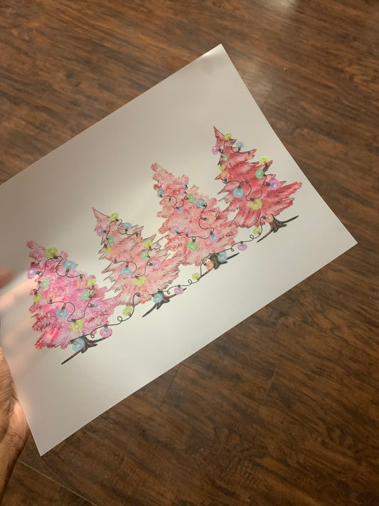 Pink Trees Sweatshirt