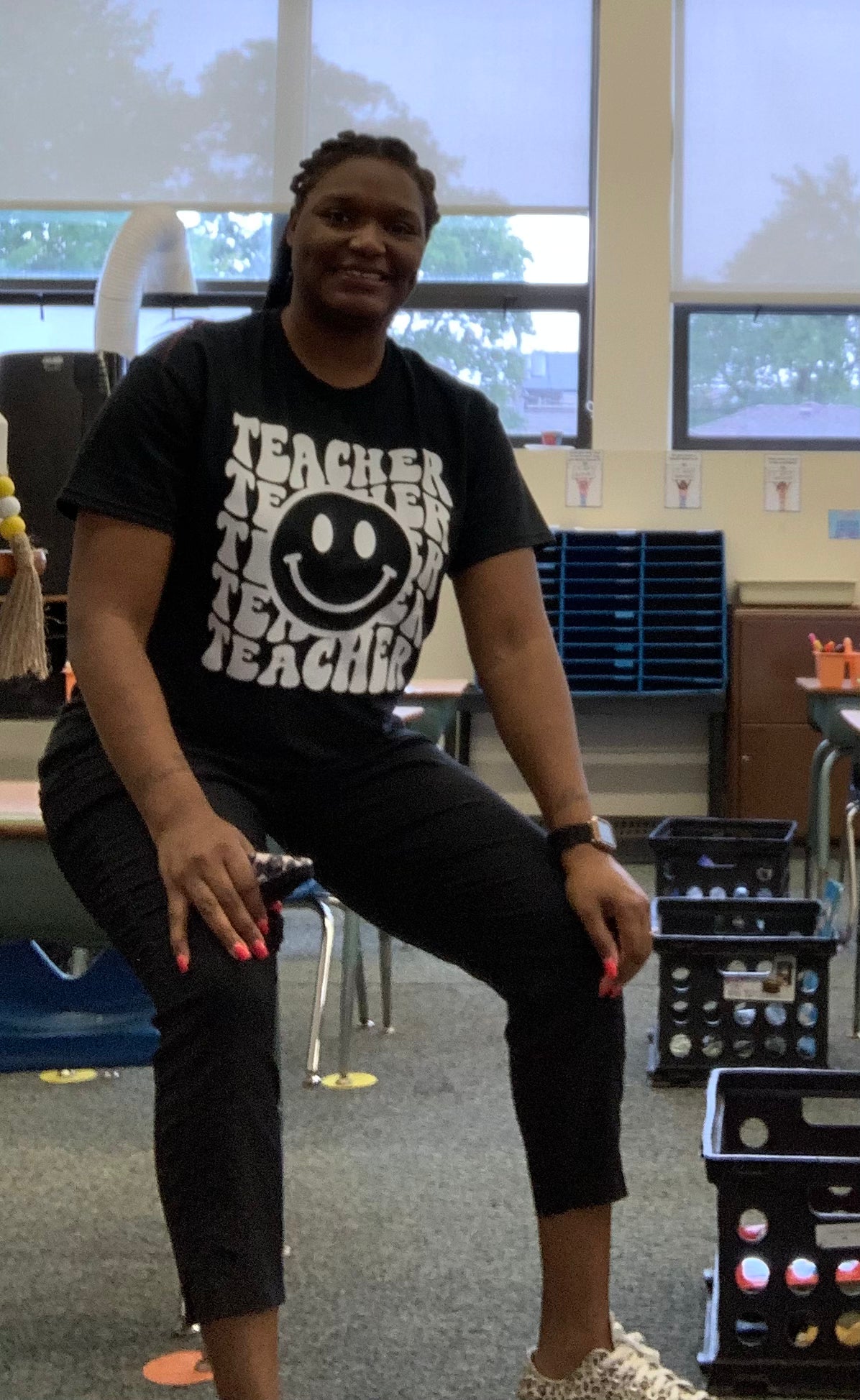 Smiley Face Teacher Transfer Sheet