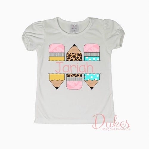 Back to School Pencil Tee