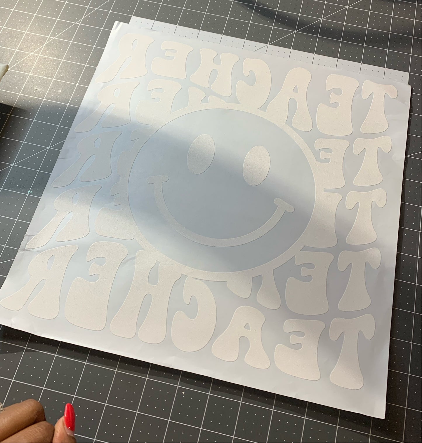 Smiley Face Teacher Transfer Sheet