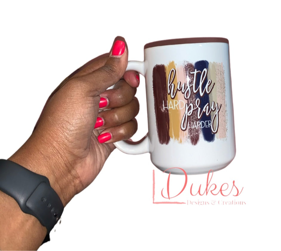 Hustle Hard Pray Harder Mug