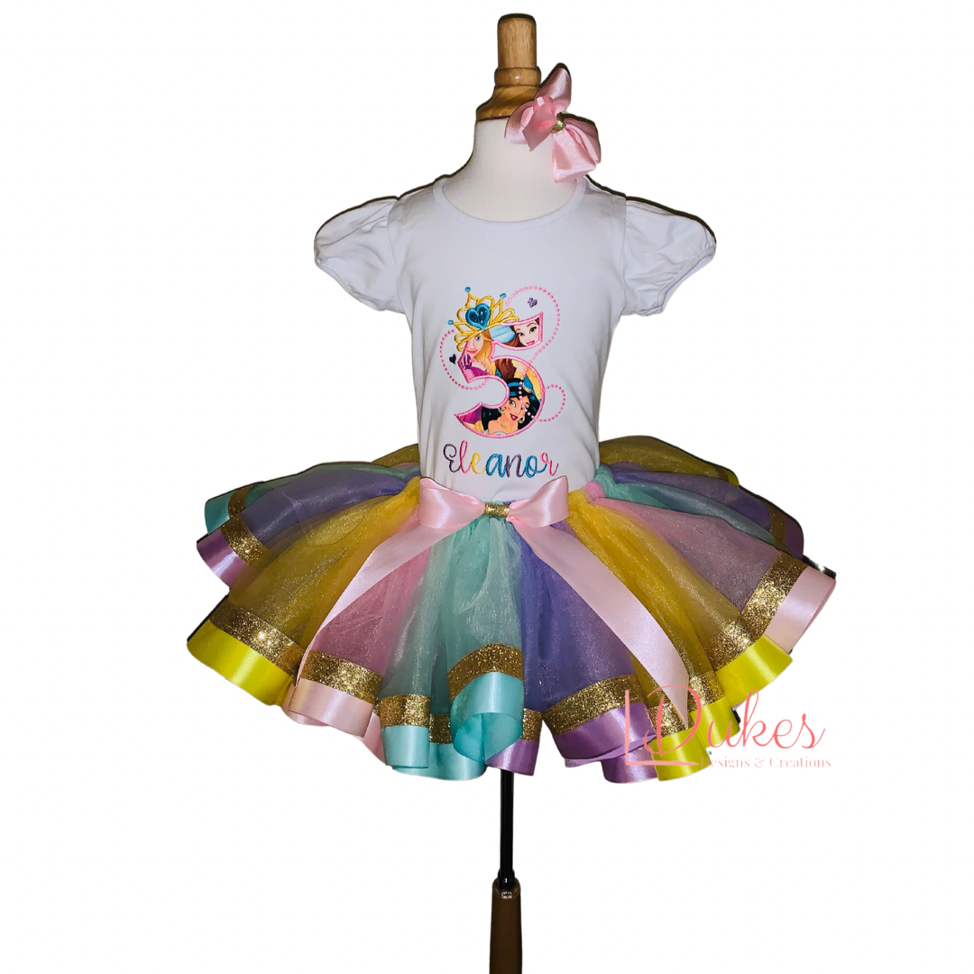 Princess Ribbon Trim Tutu
