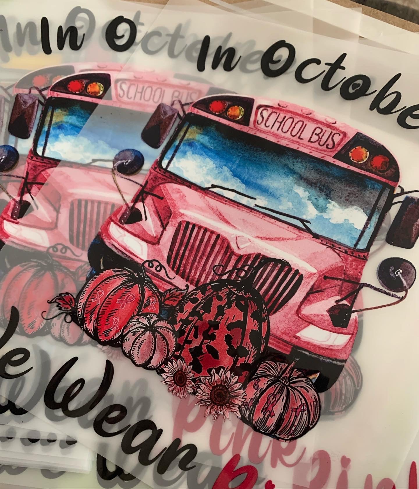 In October We Wear Pink Bus Tee