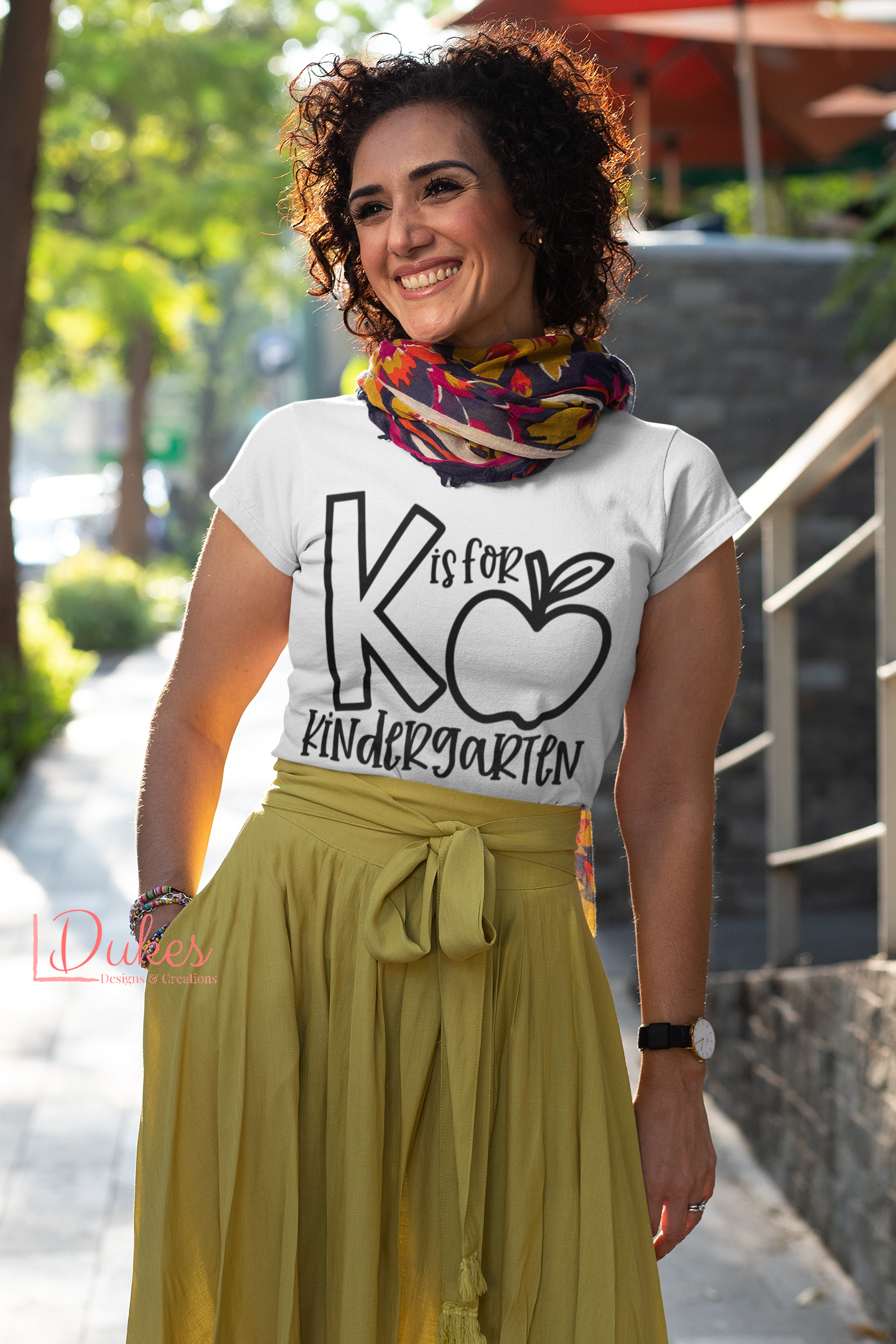 K Is For Kindergarten Teacher Tee