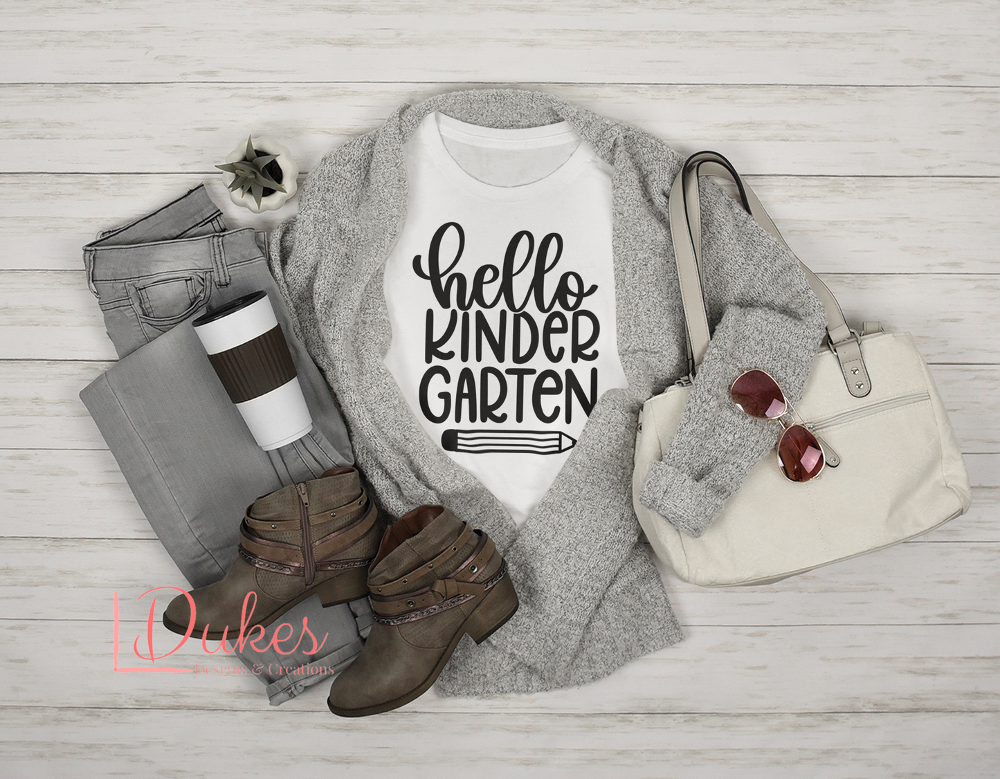 Hello Kindergarten Teacher Tee