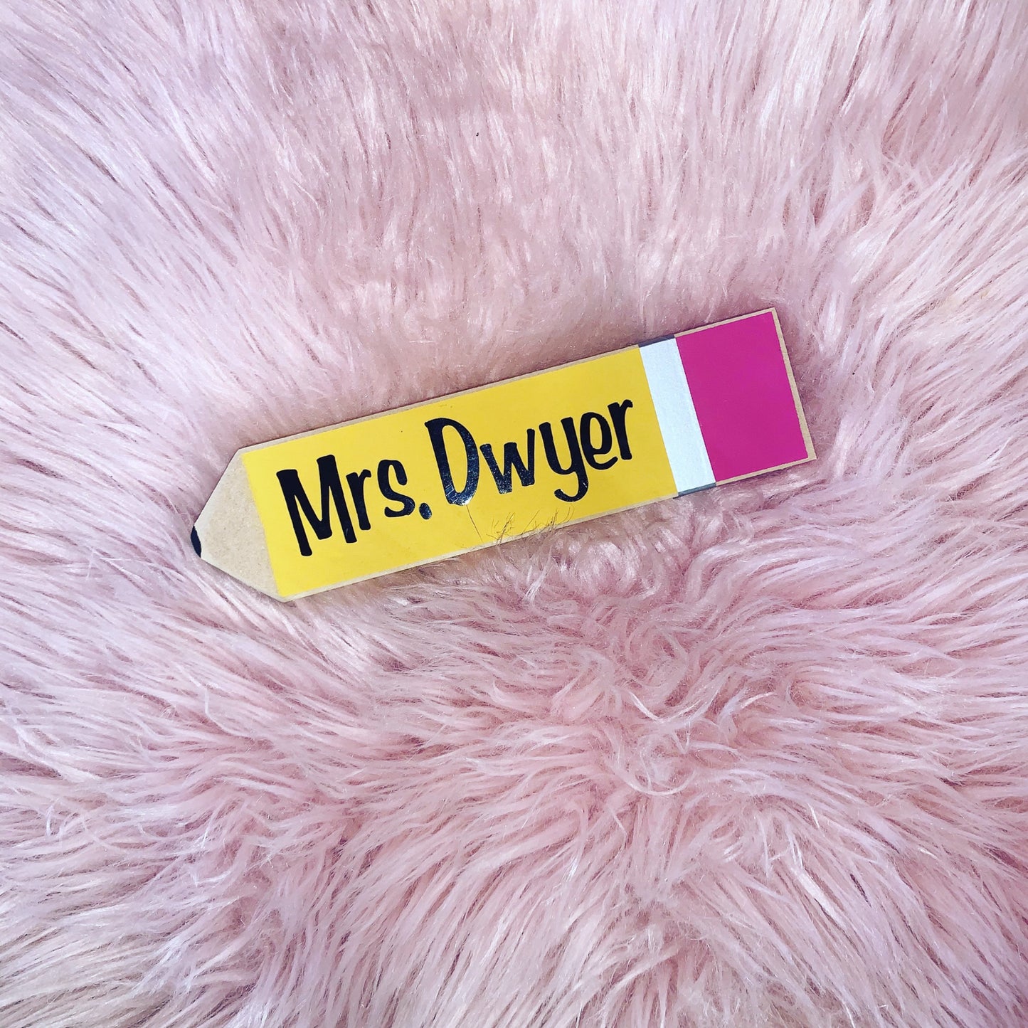 Personalized Teacher Pencil Name Plate