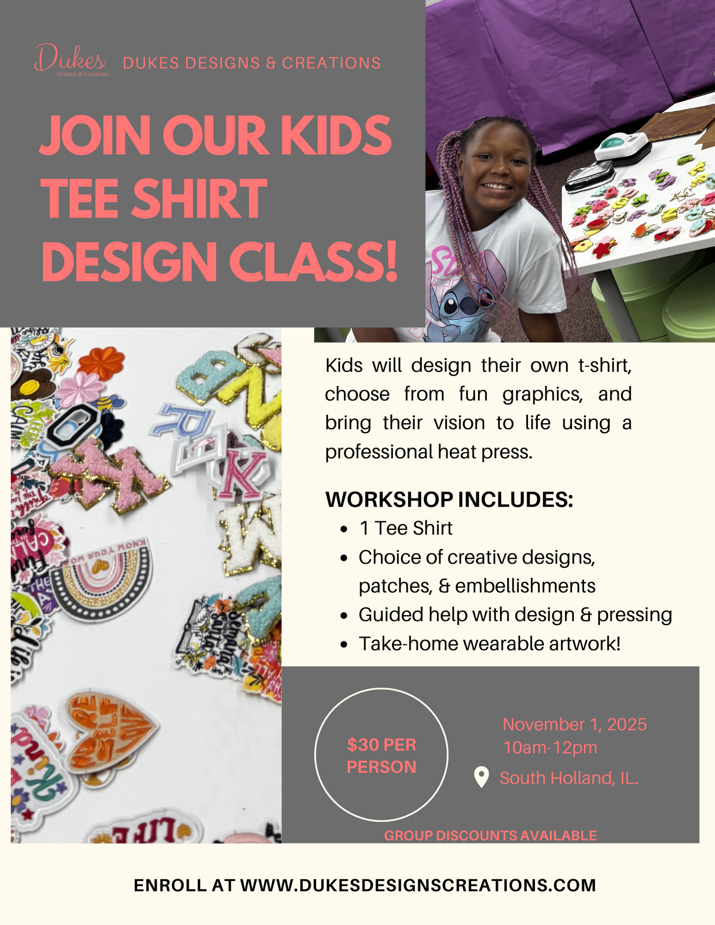 Kids Tee Shirt Workshop