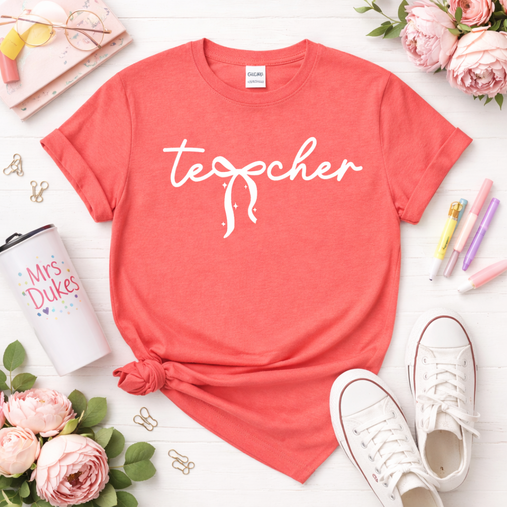 Teacher Bow Graphic Tee