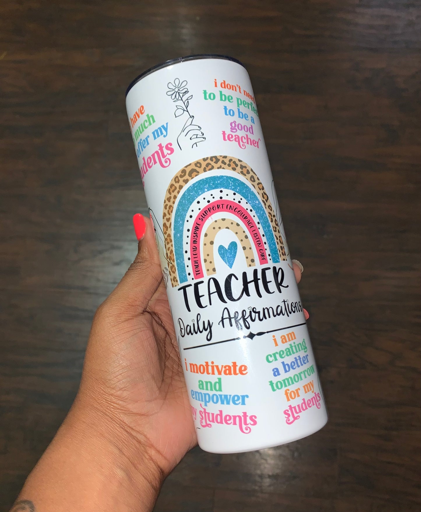 Teacher Daily Affirmations 20oz Tumbler