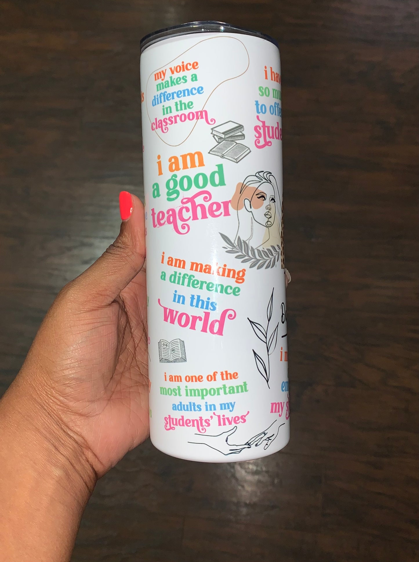 Teacher Daily Affirmations 20oz Tumbler