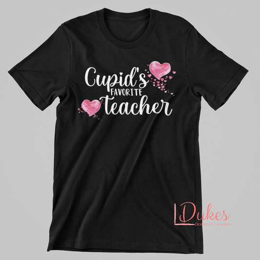 Cupid's Favorite Teacher Tee