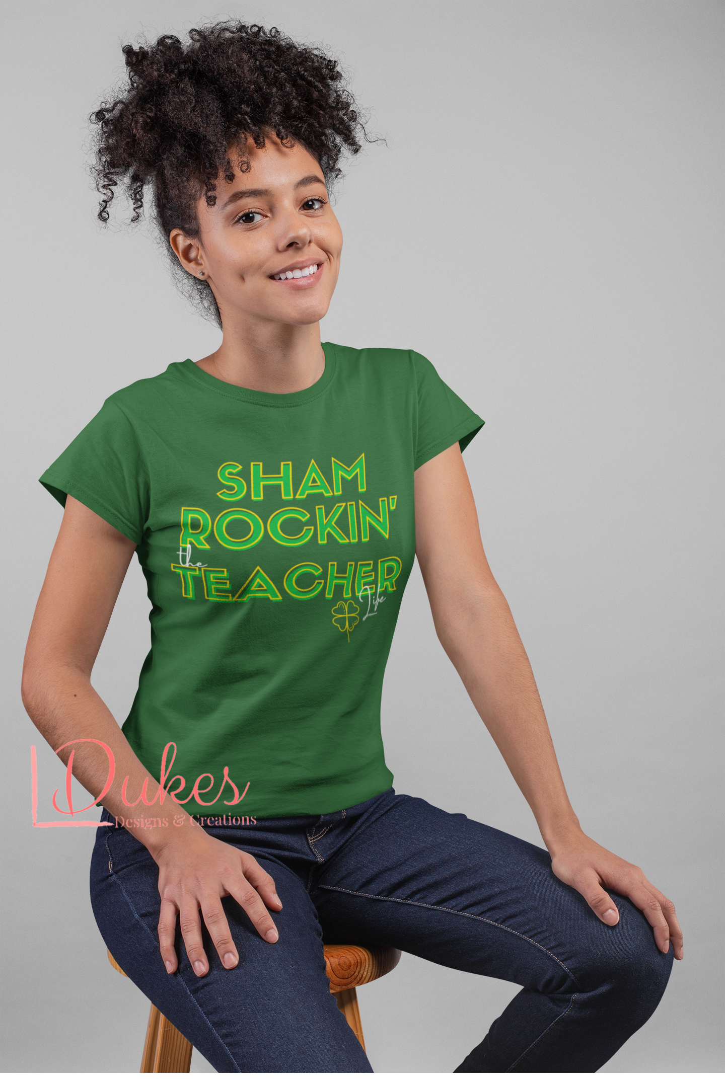 Sham Rockin' the Teacher Life St. Patrick's Day Tee